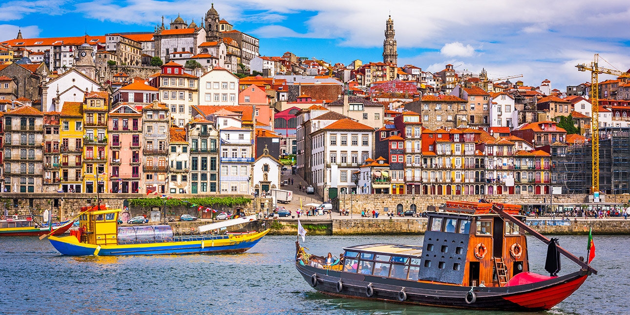 Skyline von Porto in Portugal