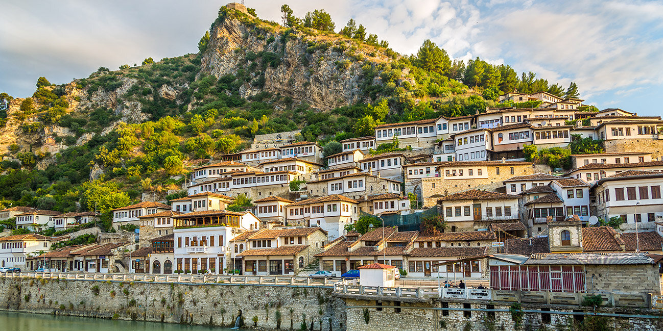 Stadt Berat in Albanien, Balkan