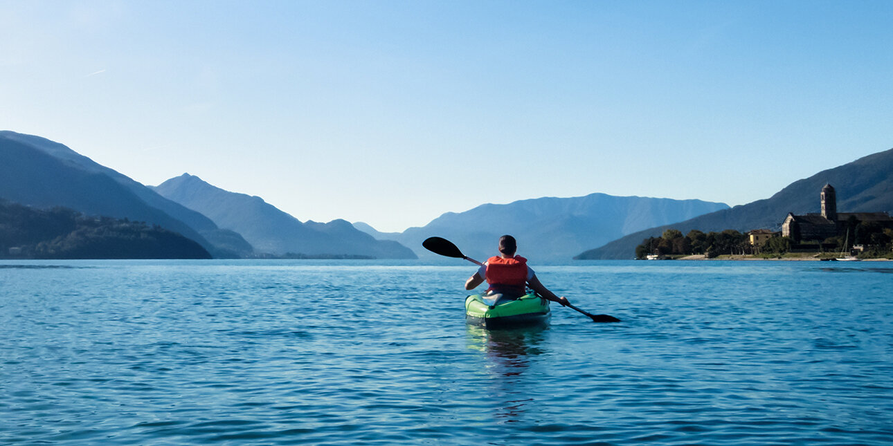 Kayakfahren auf dem Comer See_Italien