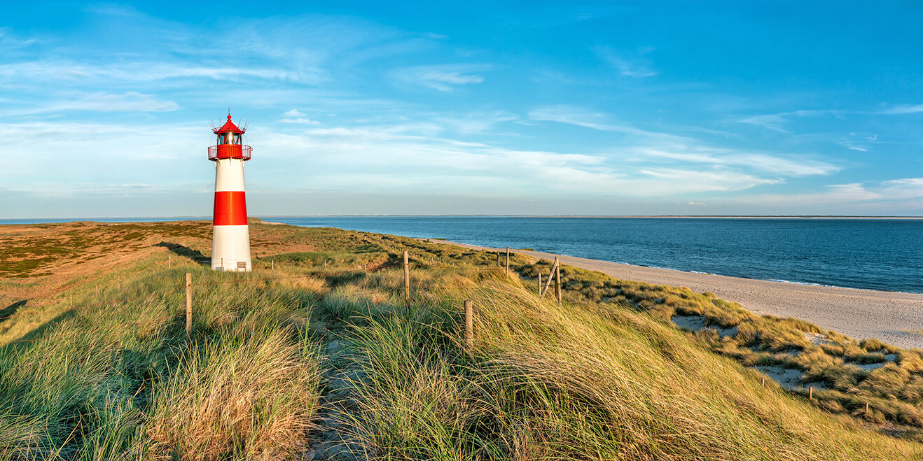 Leuchtturm Norddeutschland an der Nordsee auf Sylt