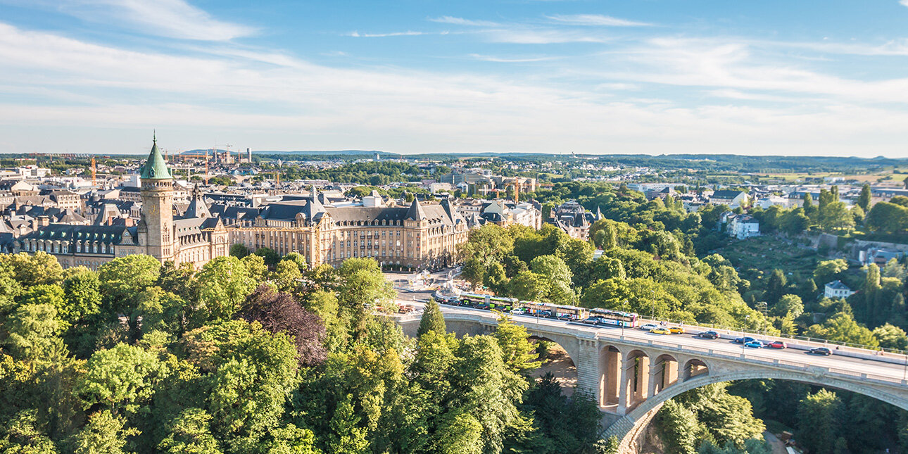 Schöner Blick auf Luxemburg