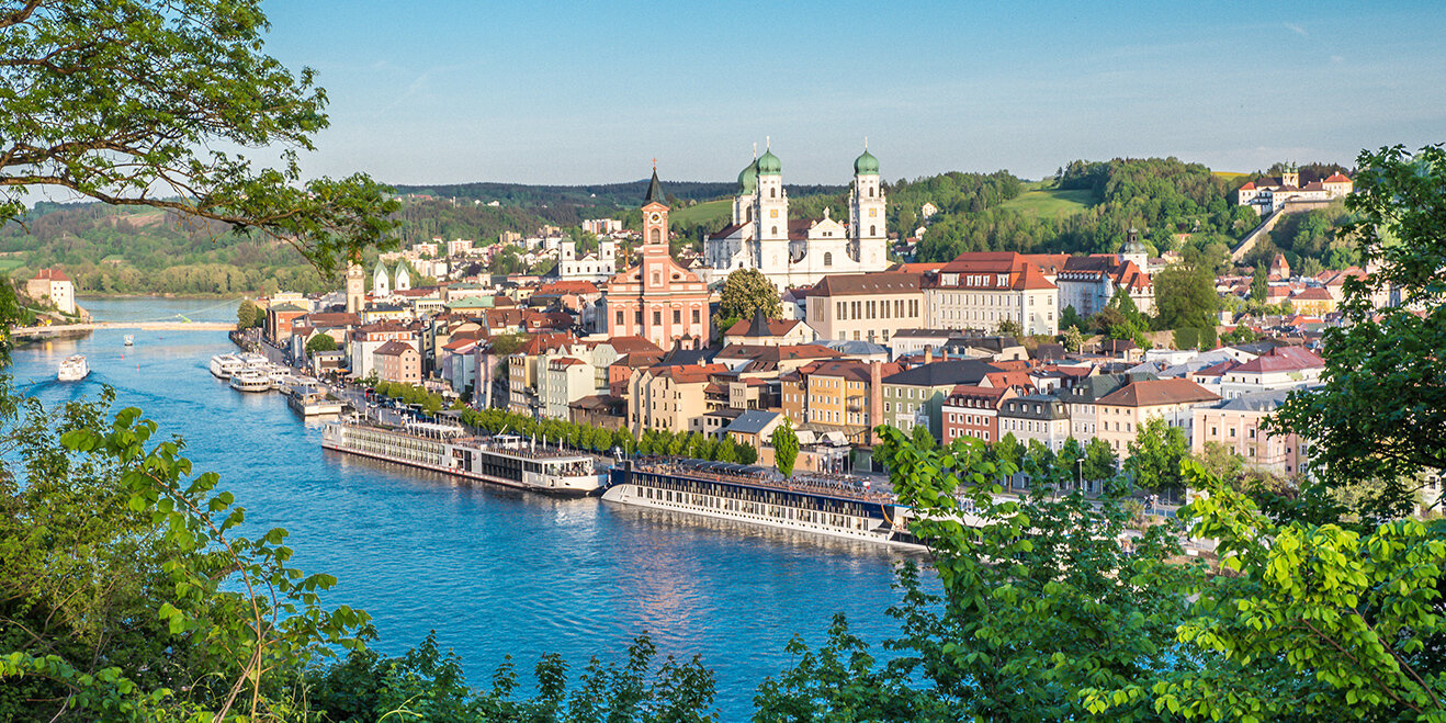 Stadtansicht von Passau in Bayern