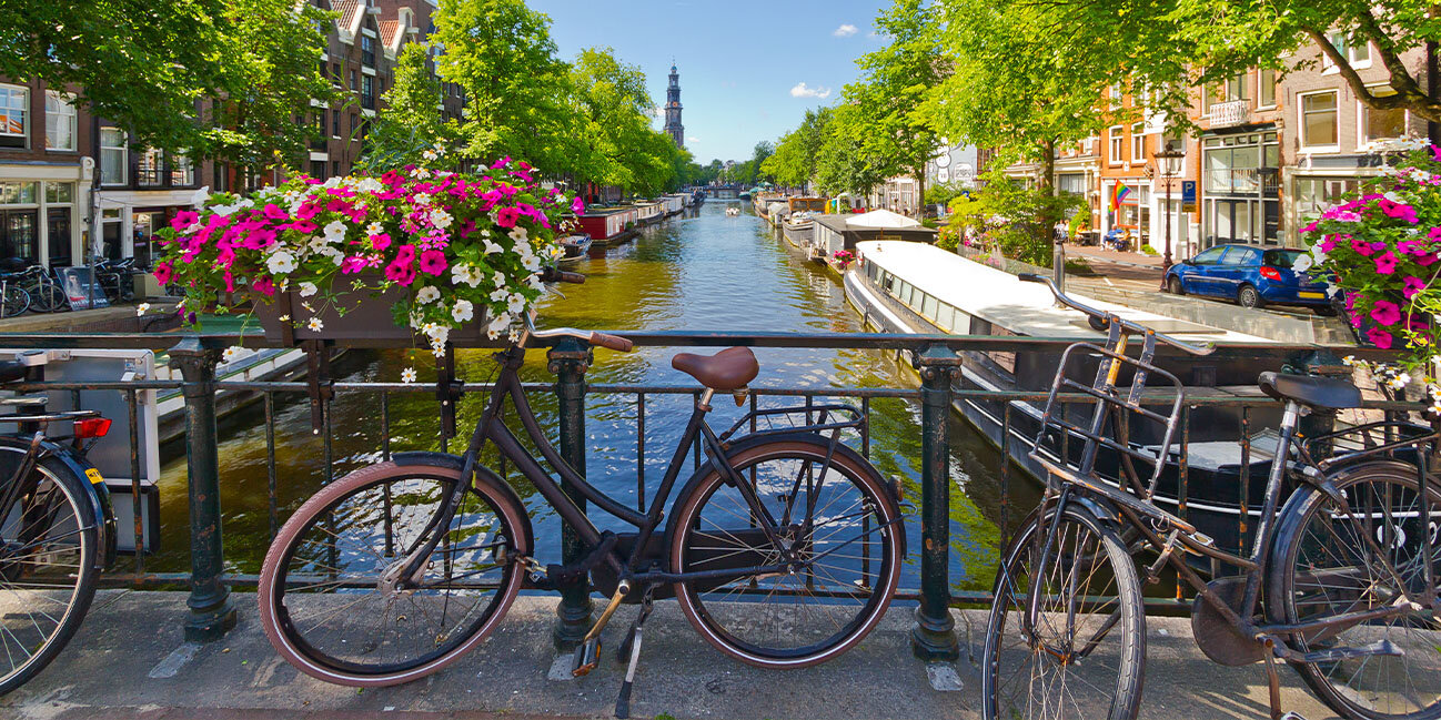 Fahrradtour in der niederländischen City