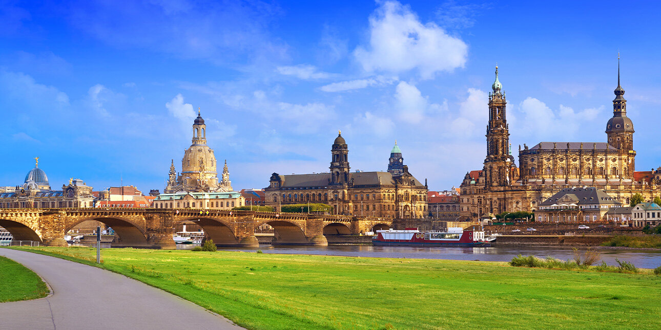 Die Skyline von Dresden