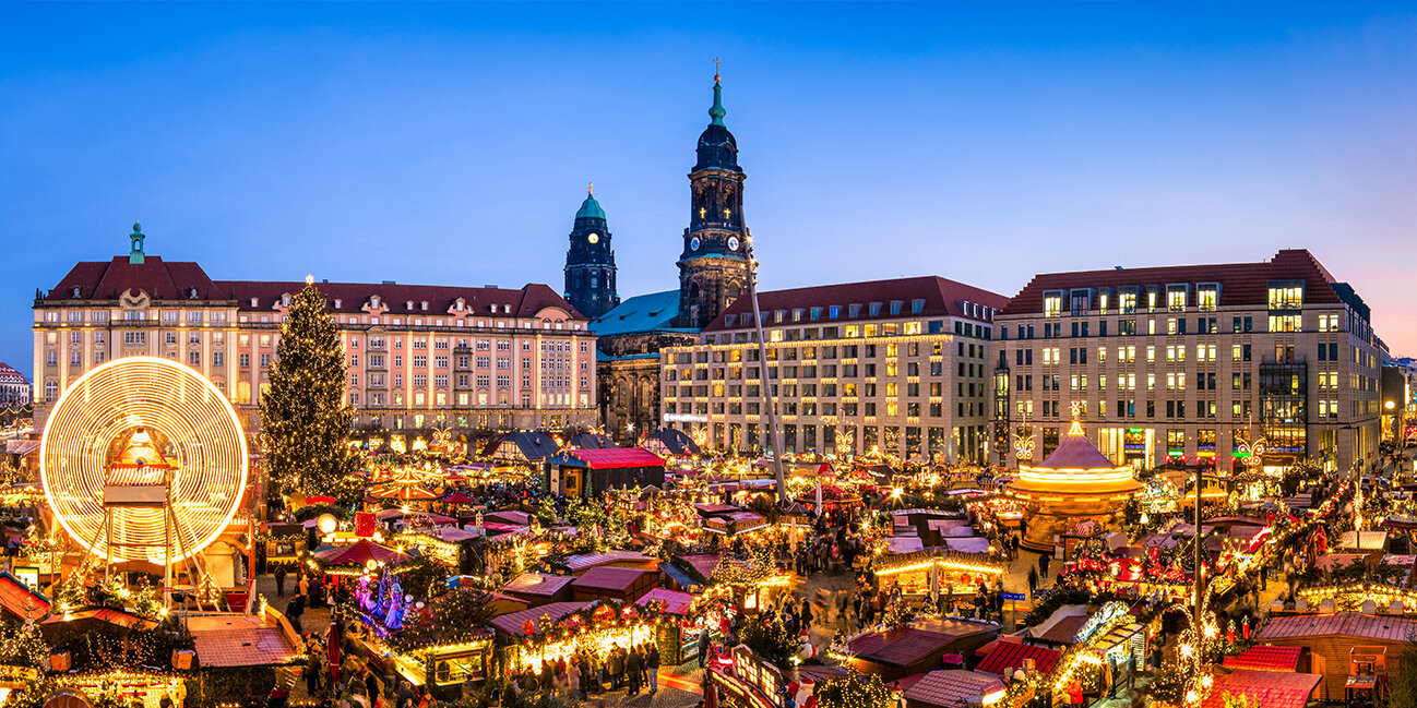 Traumhafter Weihnachtsmarkt: der Dresdener Striezelmarkt