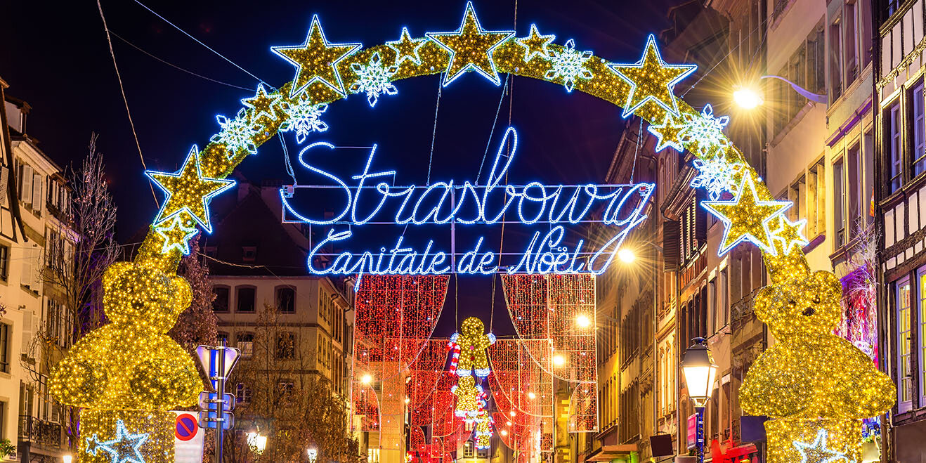 Eintritt in das Straßburger Stadtzentrum zur Weihnachtszeit
