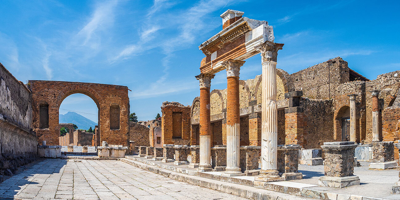 Antike Ruinen der Stadt Pompei (Scavi di Pompei), Neapel, Italien