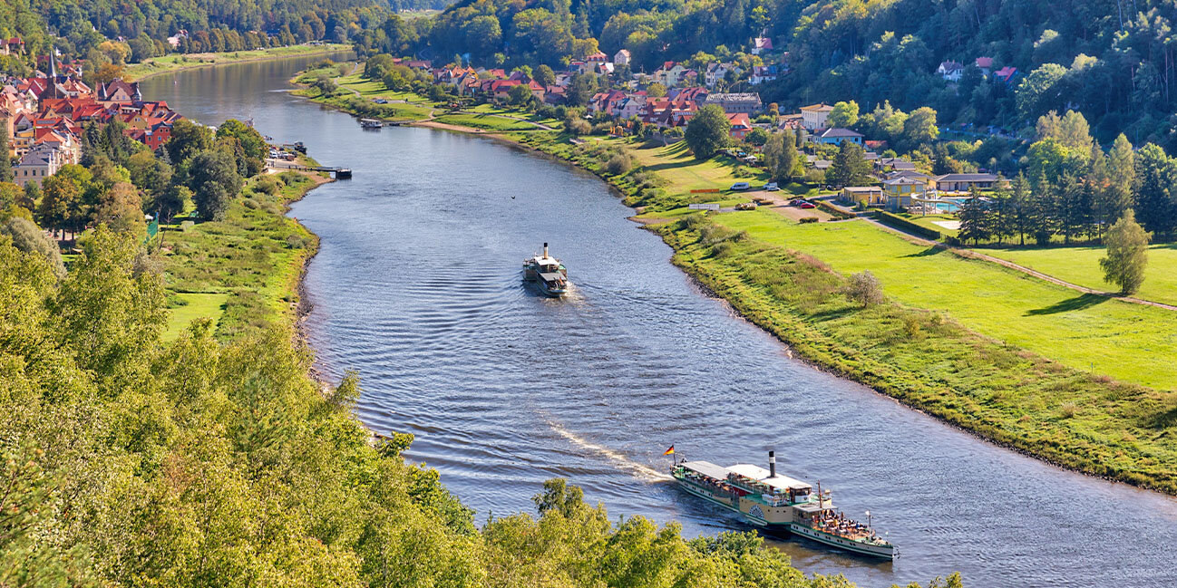 Schifffahrt auf der Elbe
