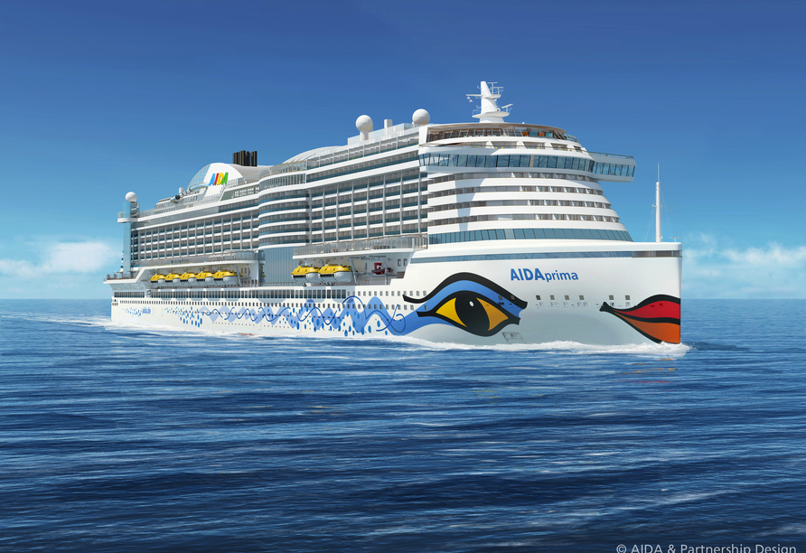Im Anschluss an Ihren Badeaufenthalt auf Gran Canaria beginnt Ihre Kreuzfahrt an Bord von AIDAprima.