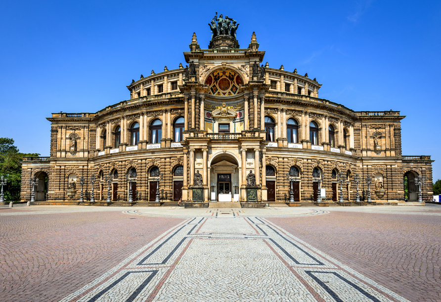 Ein echtes Highlight: die Semperoper in Dresden