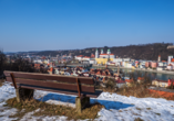 Winterliches Panorama von Passau