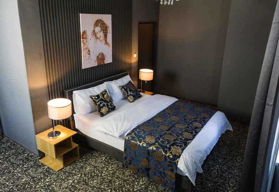 Beispiel eines Doppelzimmers im Hotel DaVinci in Marienbad
