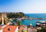 Die Altstadt von Side an der Türkischen Riviera
