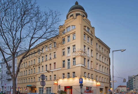 Außenansicht vom Hotel Mozart