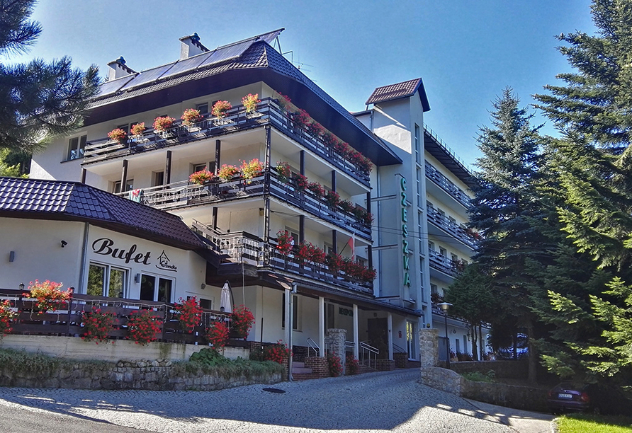 Außenansicht des Gebäudes Kur & Spa Hotel Czeszka