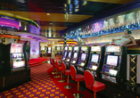 Casino und Spielhalle an Bord der Schiffe sorgen für Unterhaltung und Spielspaß.