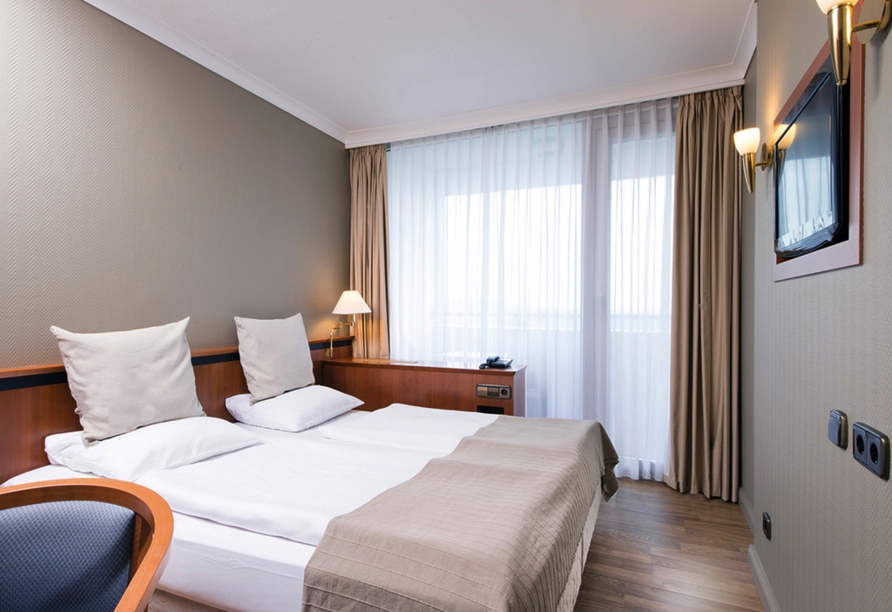 Beispiel eines Doppelzimmers Budget im Wyndham Garden Lahnstein Koblenz  