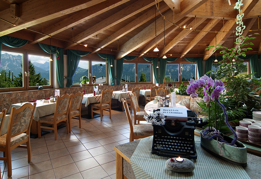 Panoramahotel Talhof in Wängle bei Reutte in Tirol, Restaurant