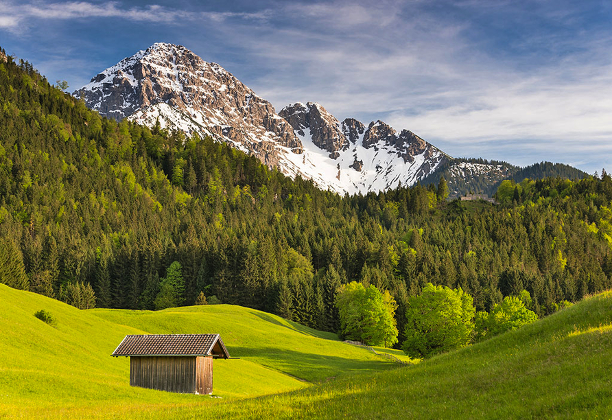 Die Tiroler Landschaft lädt zum Wandern ein.