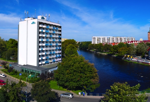 Außenansicht des Aparthotels Nad Parseta