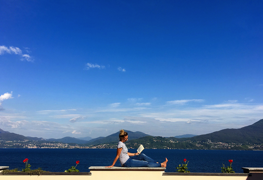 Entspannen Sie am Lago Maggiore.