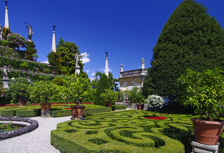 Der Palazzo Borromeo und seine Gärten sind ein Schmuckstück barocker Kunst.