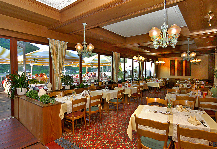 Weinhotel Landsknecht in St. Goar am Rhein, Restaurant