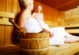 Entspannen Sie in der Sauna im Van der Valk Landhotel Spornitz