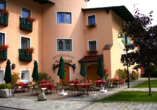 Ferienhotel Alber in Mallnitz in Kärnten Terrasse