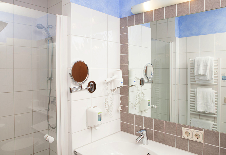 Beispiel eines Badezimmers im Hotel Seltenbacher Hof