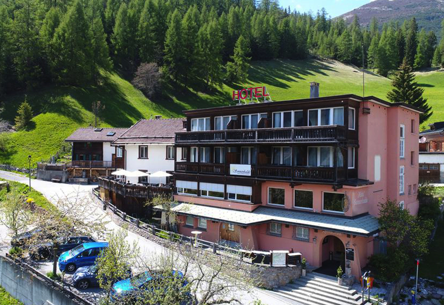 Hotel Sonnenhalde in Davos Wiesen, Außenansicht