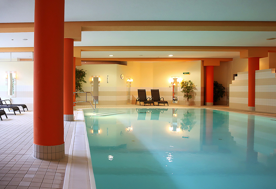 Im Wellnessbereich des Hotels können Sie optimal entspannen.