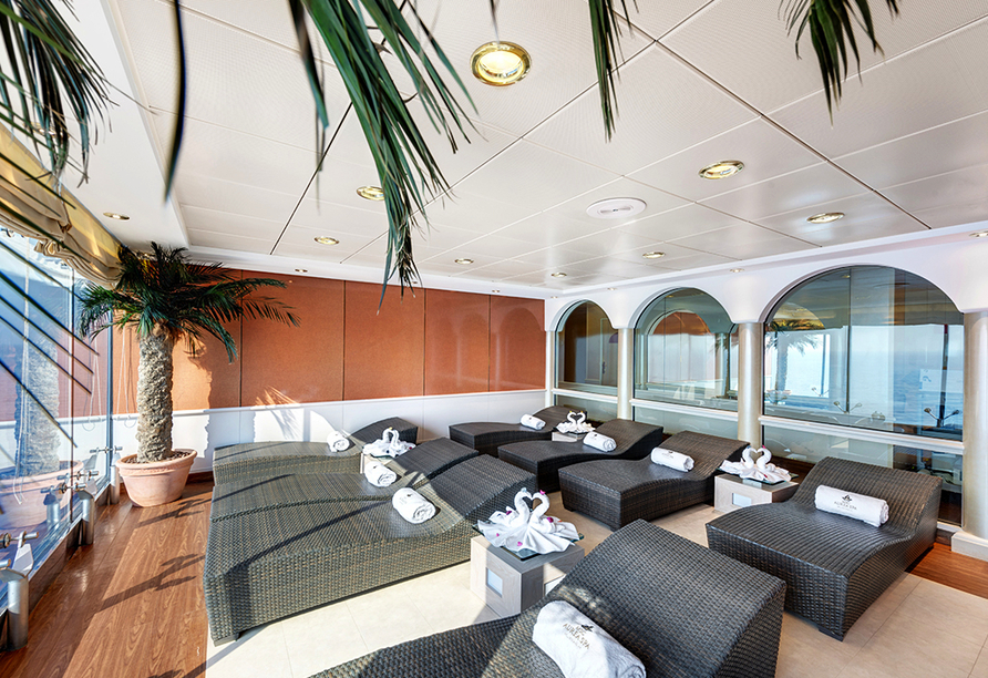 Der Ruhebereich an Bord der MSC Opera