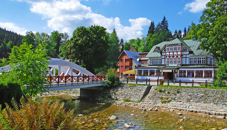 Hotel Esprit in Spindlermühle im Riesengebirge Stadt