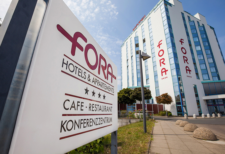 Außenansicht vom FORA Hotel Hannover by Mercure