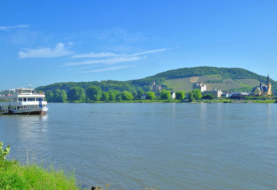 Rheinhotel Vier Jahreszeiten, Ausblick von Bad Breisig