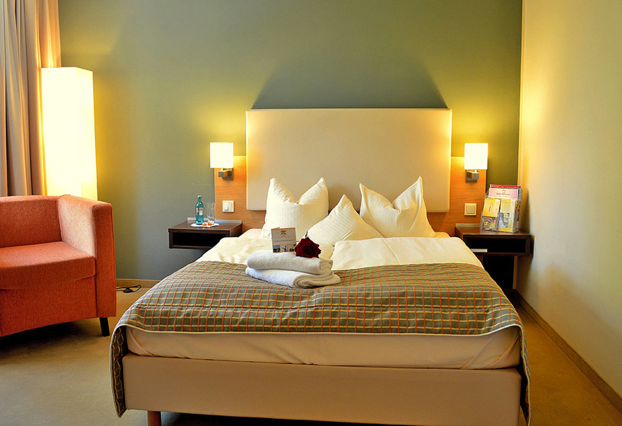 Beispiel eines Doppelzimmers Economy im Hotel Stempferhof