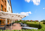 Verbringen Sie schöne Stunden auf der Terrasse des Best Western Hotels Erfurt-Apfelstädt.