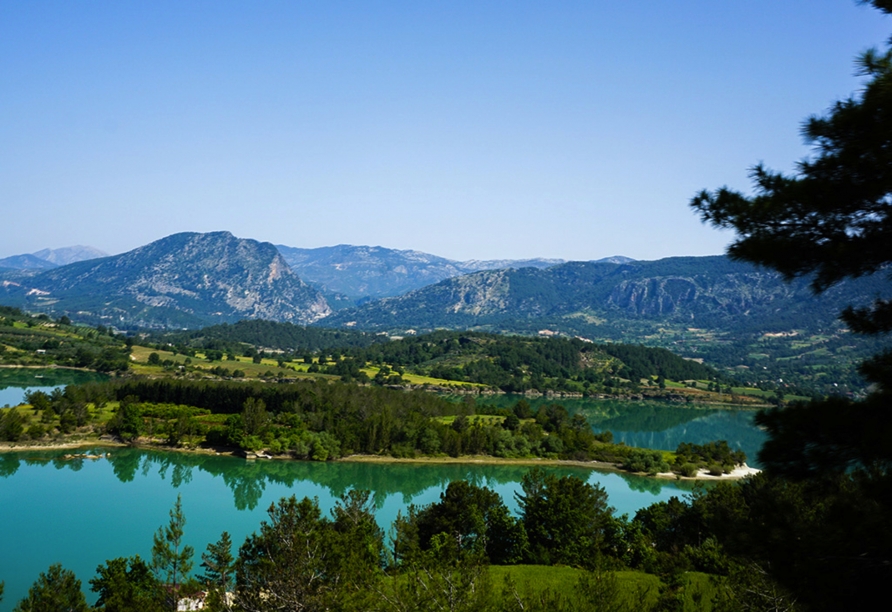 Die wunderschöne grüne Natur der Türkei in Manavgat