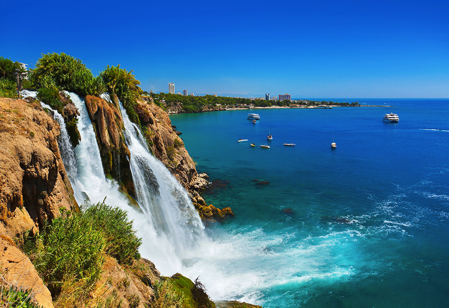 Türkische Riviera & Pamukkale, Düden Wasserfälle