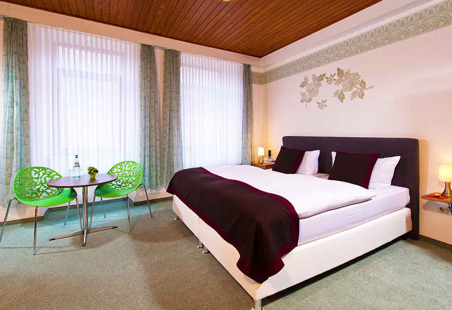 Beispiel eines Doppelzimmers im Hotel Ellenzer Goldbäumchen