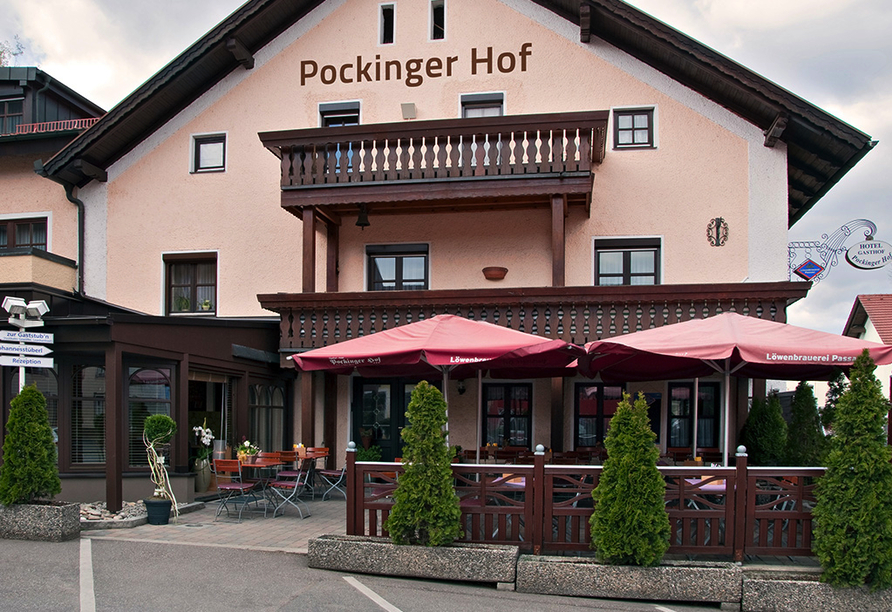 Hotel Pockinger Hof in Pocking in Bayern, Außenansicht