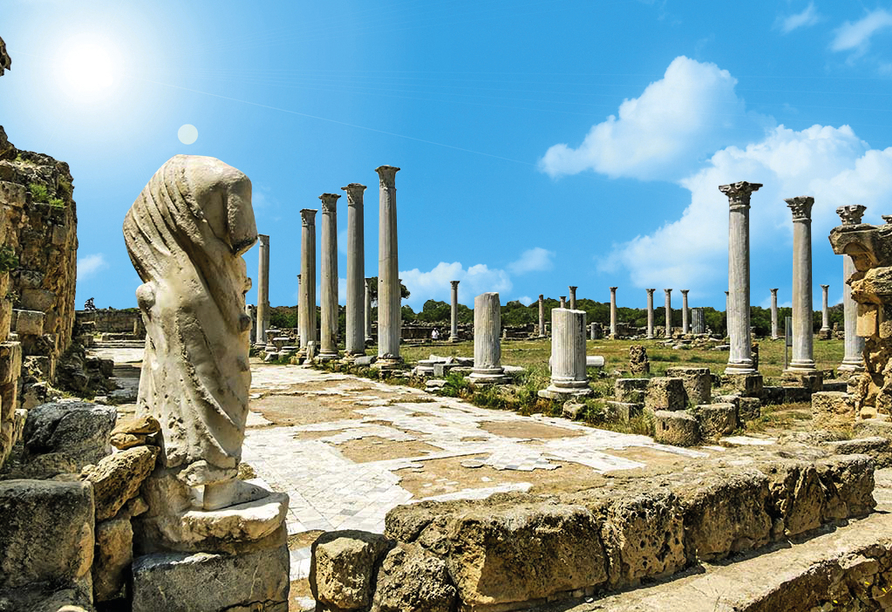 Die Ausgrabungsstätte von Salamis wird Sie beeindrucken!