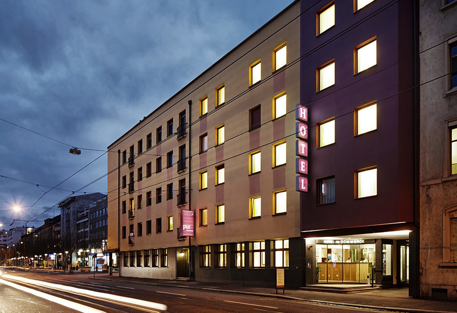 Das Hotel du Commerce in Basel freut sich auf Ihren Besuch.
