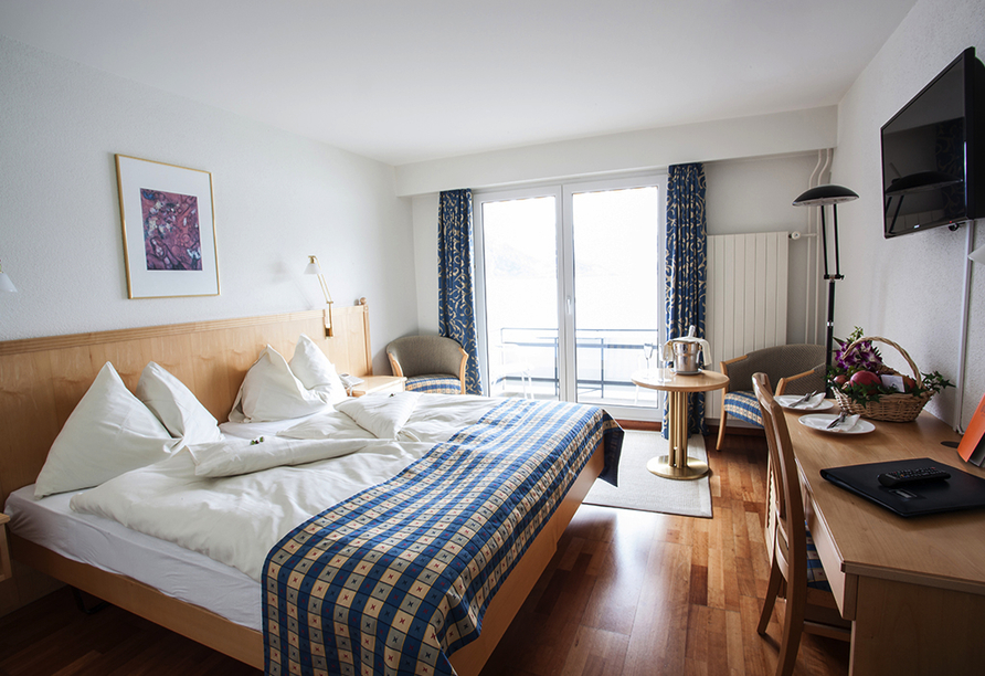 Rundreise Schweizer Seenwelt, Beispiel eines Doppelzimmers Hotel Central am See & Hotel Frohburg