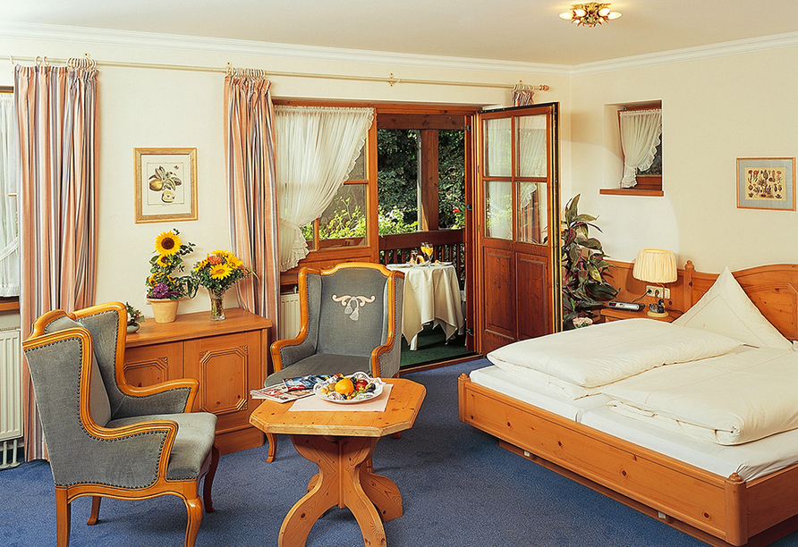 Beispiel eines Doppelzimmers im Hotel Sammareier Gutshof