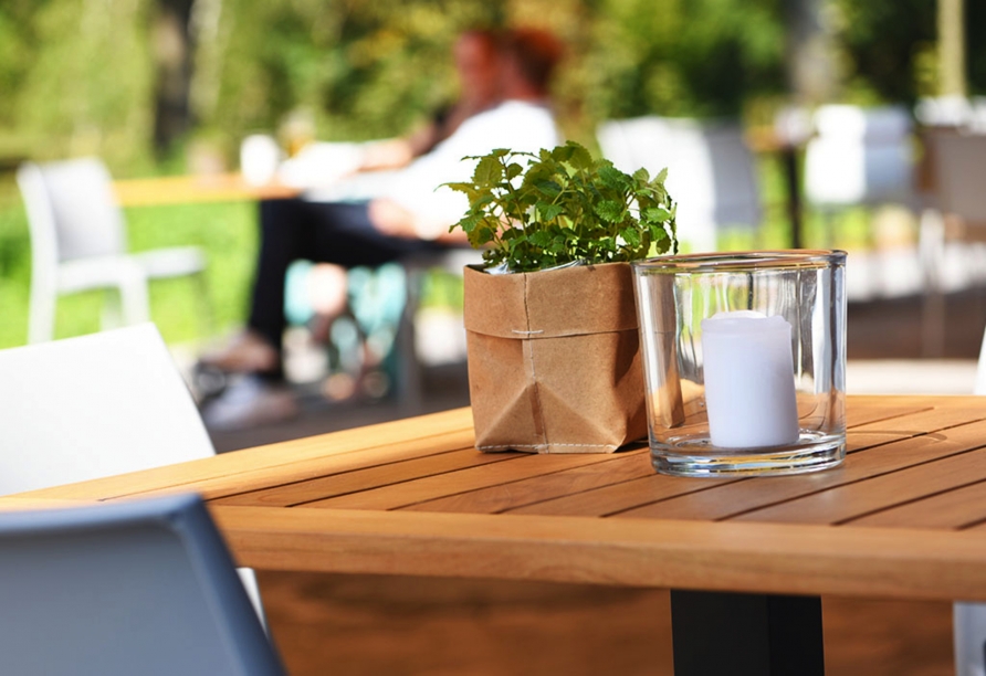 Steverbett Hotel in Lüdinghausen im Münsterland, Terrasse