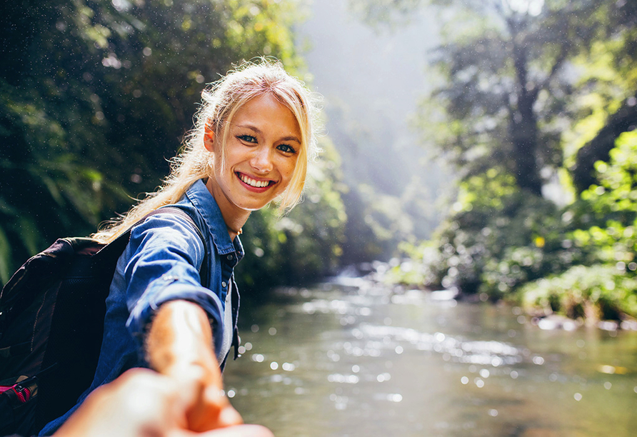 Erkunden Sie gemeinsam die naturbelassene Landschaft der Umgebung.