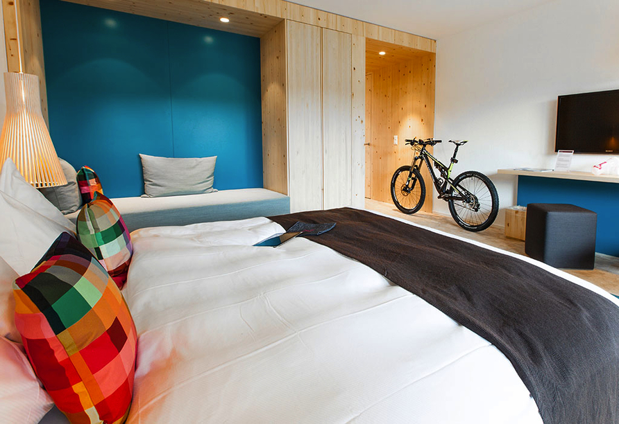 Beispiel eines Doppelzimmers Basic im BESTZEIT Lifestyle & Sport Hotel.