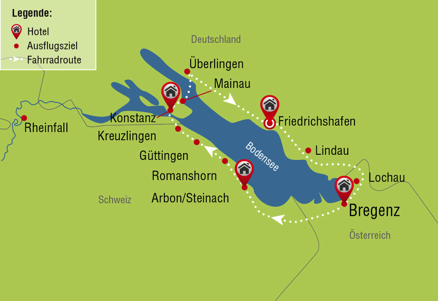 Bodensee Radreise günstig buchen ️ ReisenAKTUELL.COM